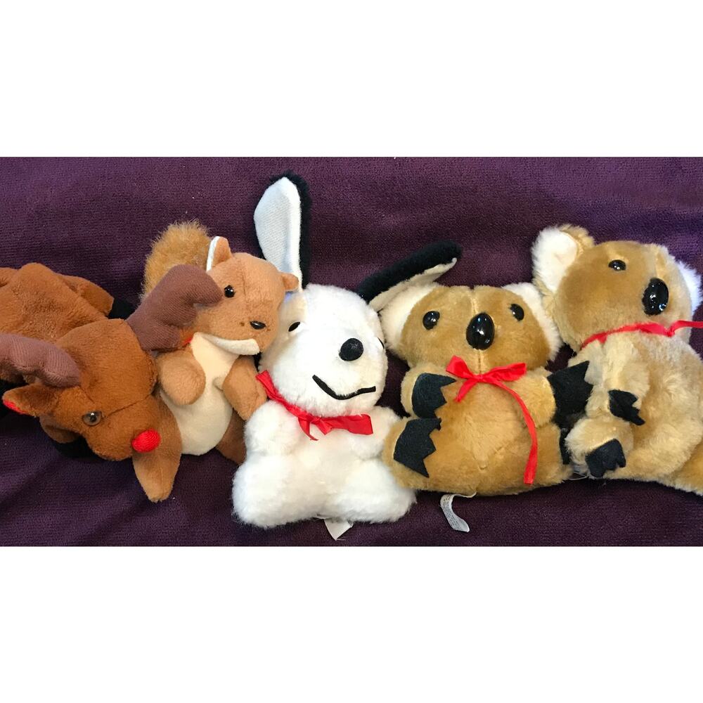 Lot small dog koala bear deer peanut squirrel plush stuffed